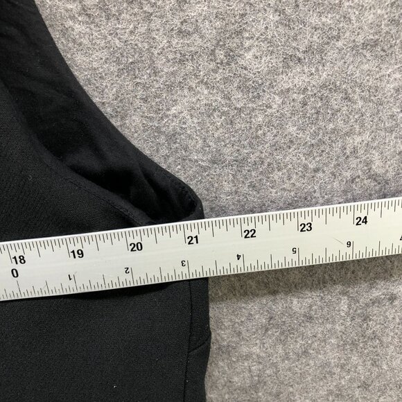 H&M Button Front Mini Dress XL Black V-Neck Jacket Dress Suit Dress Formal - Picture 7 of 8